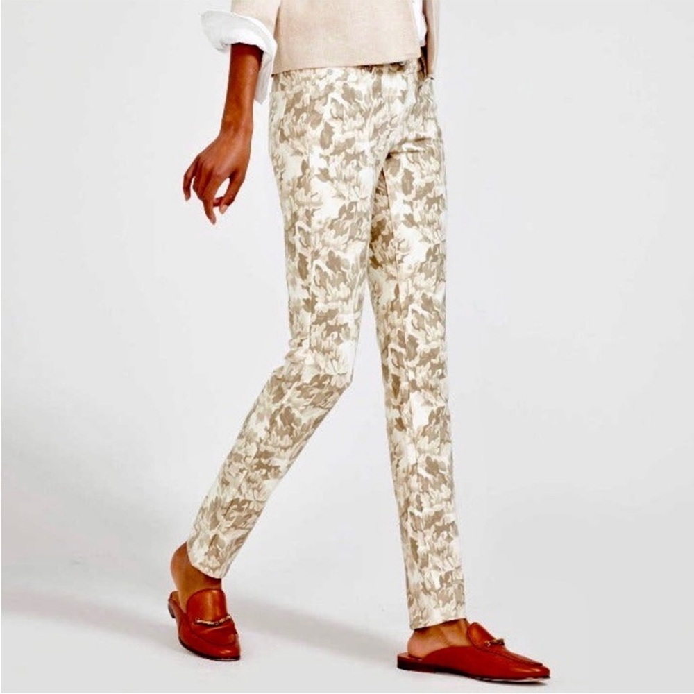 J.McLaughlin Lexi Brown Floral Printed Straight Leg Jeans